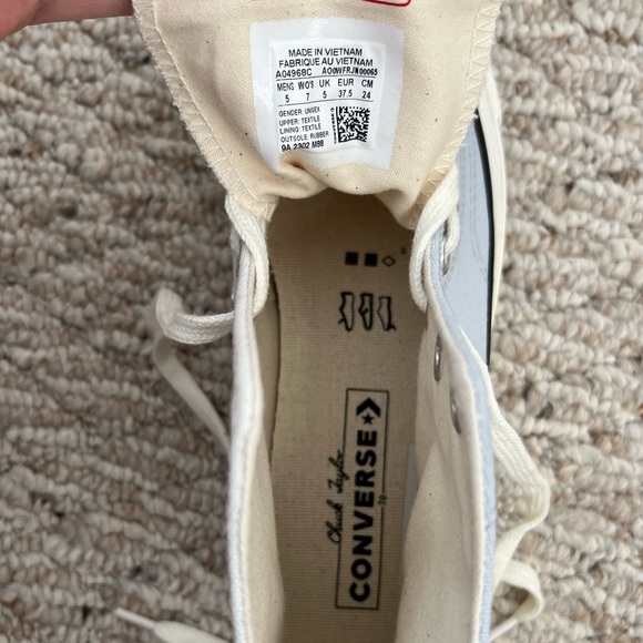 Converse High Top Chuck Taylor 70 Nautical Tri-Blocked Ghosted Vintage White - Picture 13 of 14